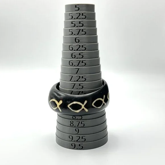 Vintage Black Asymmetrical Lucite Bangle Duo —  Both Size 8 1/4 — Vintage — EUC - Picture 8 of 12